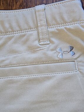 Youth Under Armour Performance Khaki Golf Pants - Light Tan